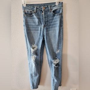 Vanilla Star Real Cheeky Straight ripped jeans, size 26